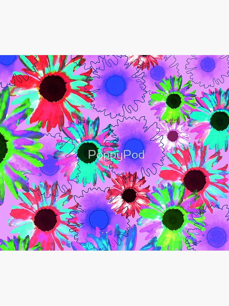 Wildflower Floral - Bright Mauve by PoppyPod