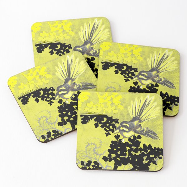 Item preview, Grey and Yellow Fantail design designed and sold by CRkuns.