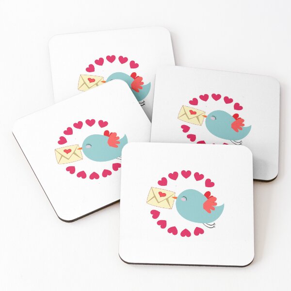 Item preview, Sparrow in circle of red love hearts designed and sold by radhitrans.