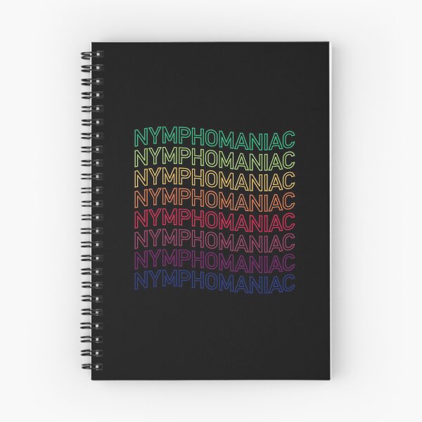 Aperçu de l'œuvre Texte répété nymphomane aux couleurs néon créée et vendue par ClickForMore.