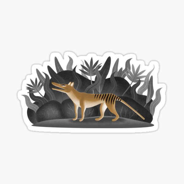 Thylacine time Sticker