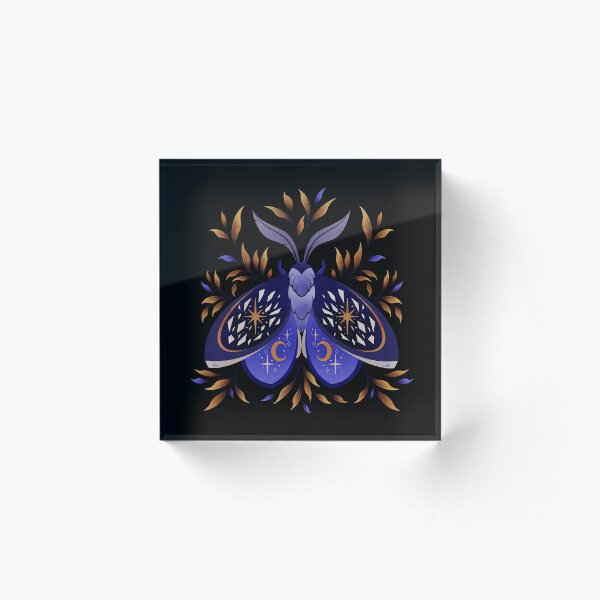 Item preview, Moonlight moth illustration  designed and sold by Texdoodles.