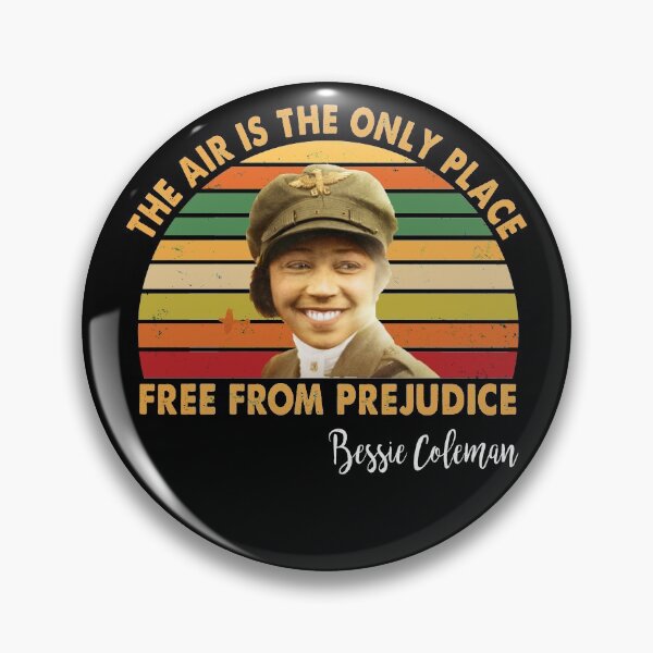 Item preview, The air is the only place free from prejudice Bessie Coleman Retro designed and sold by ContreiDesign.