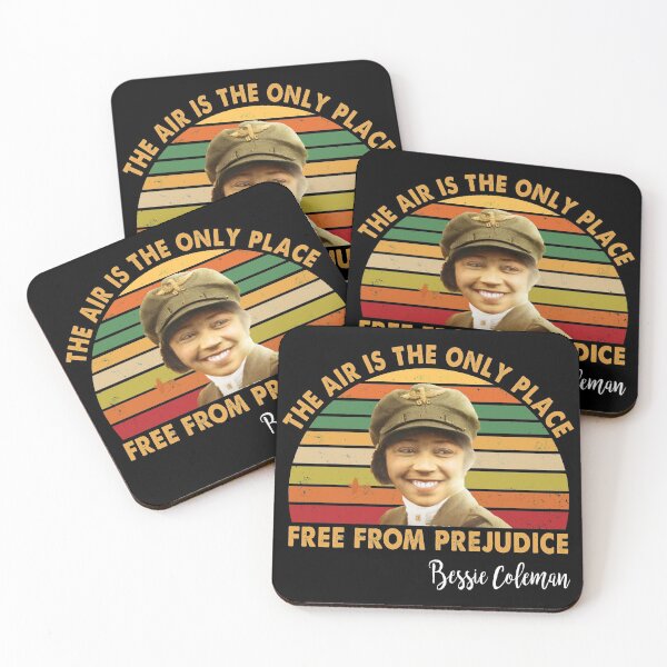 Item preview, The air is the only place free from prejudice Bessie Coleman Retro designed and sold by ContreiDesign.