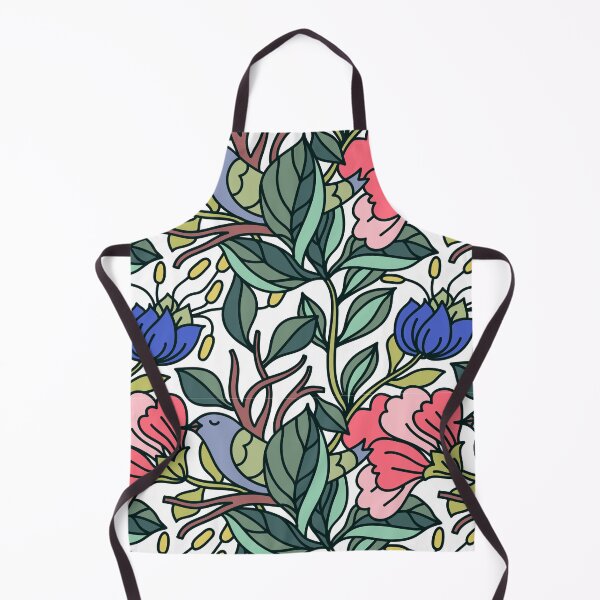 Item preview, Nature Hand Drawing - Flowers and Birds Pattern designed and sold by heyitsclara.