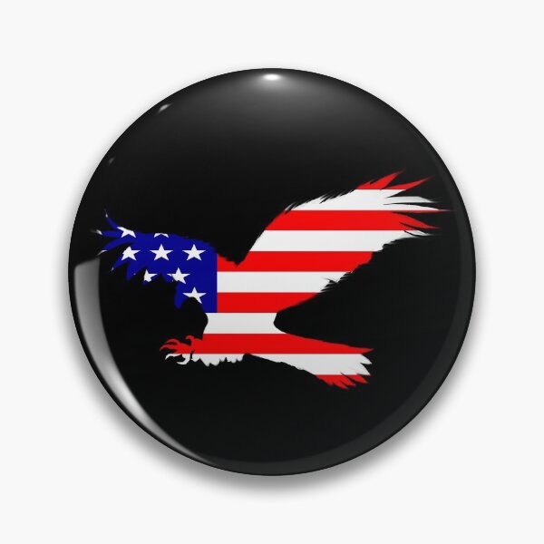 Item preview, Swooping Eagle Silhouette in USA Flag Colours designed and sold by SankDesigns.