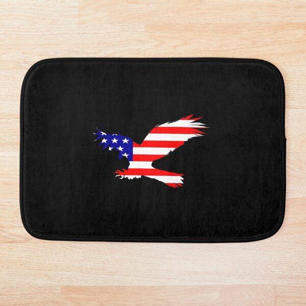 Artikelvorschau, Swooping Eagle Silhouette in den USA Flag Colors entworfen und verkauft von SankDesigns.