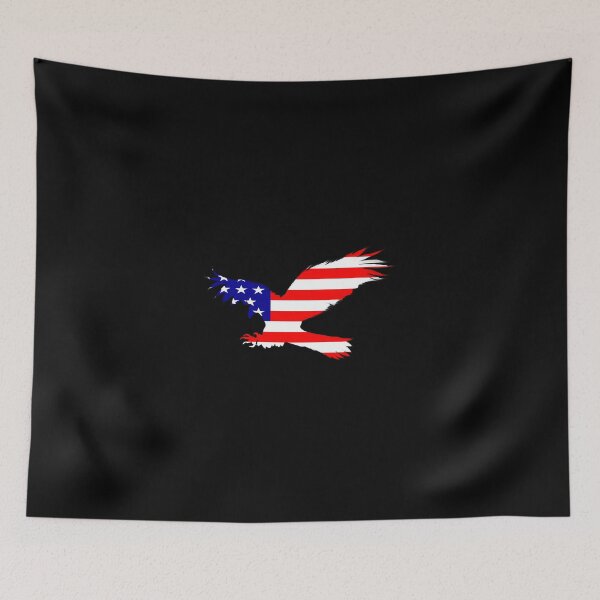 Item preview, Swooping Eagle Silhouette in USA Flag Colours designed and sold by SankDesigns.