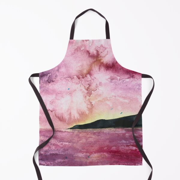 Item preview, Sunset silhouette watercolor designed and sold by Artbylees.