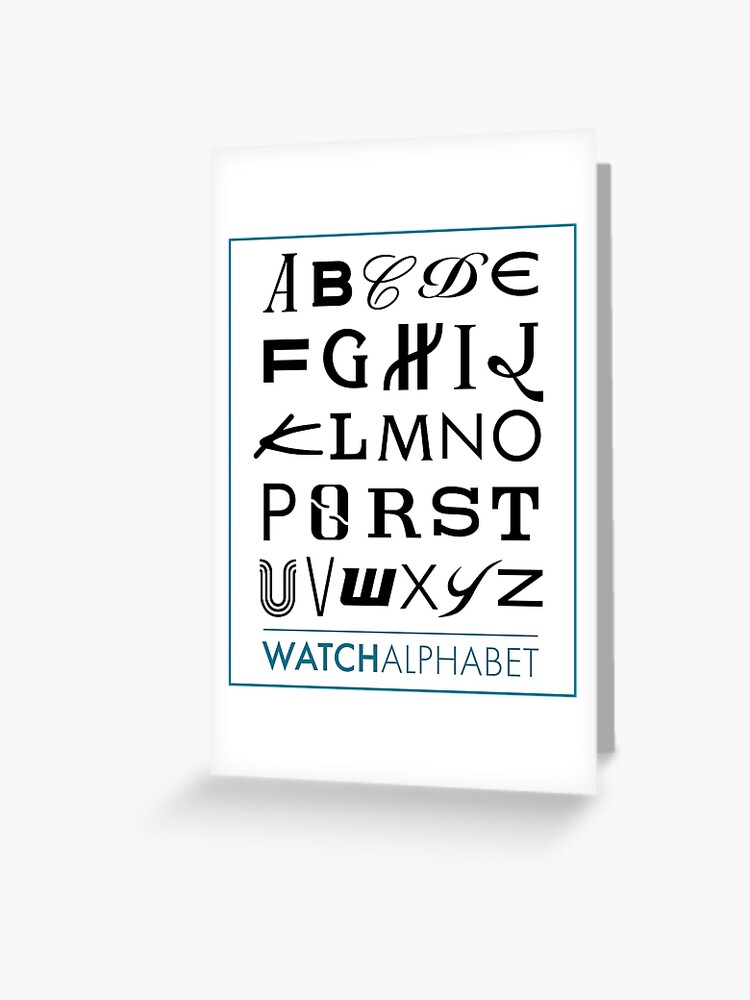 French Alphabet Watches - For French Immersion