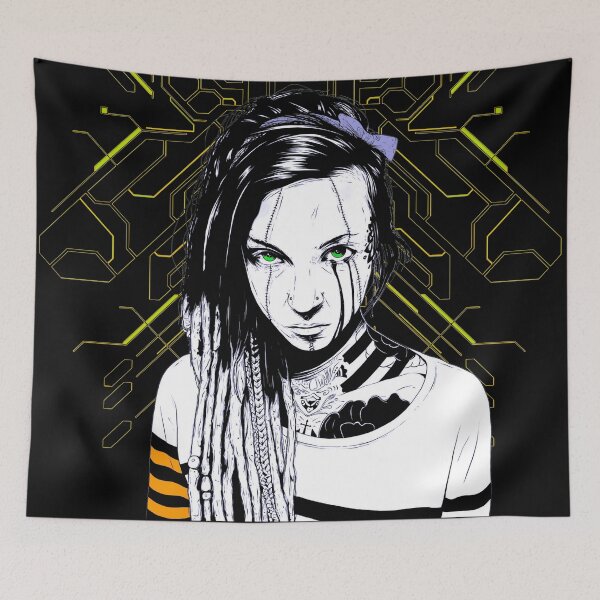 Item preview, Cyberpunk Girl Futurist Style designed and sold by OWLvision33.