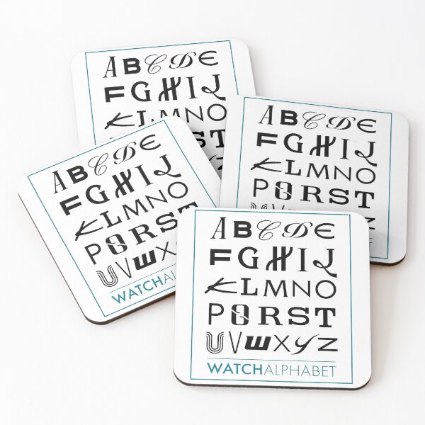 Item preview, Watch brands alphabet a to z designed and sold by BlimeyPrints.