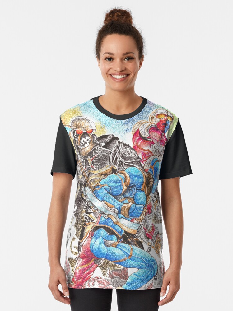 Alternate view of Kikaidas Battlefield Graphic T-Shirt