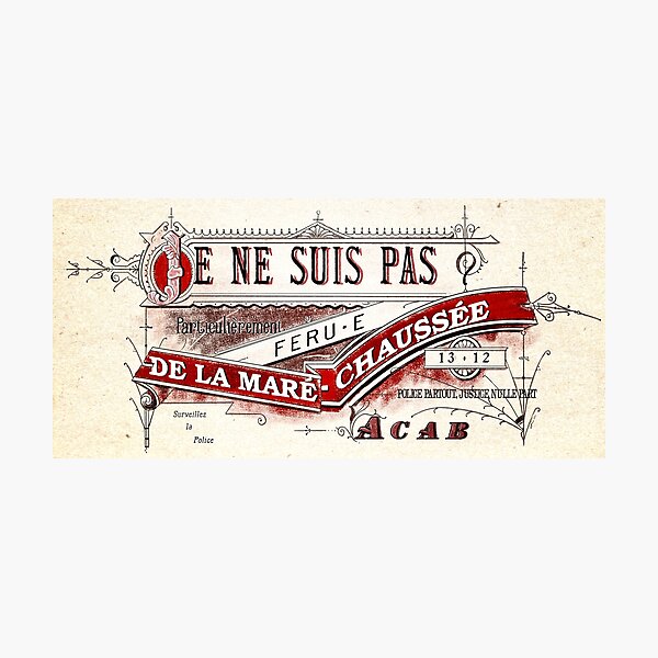 Item preview, ACAB but Old style - French version designed and sold by Loki Propagandart.