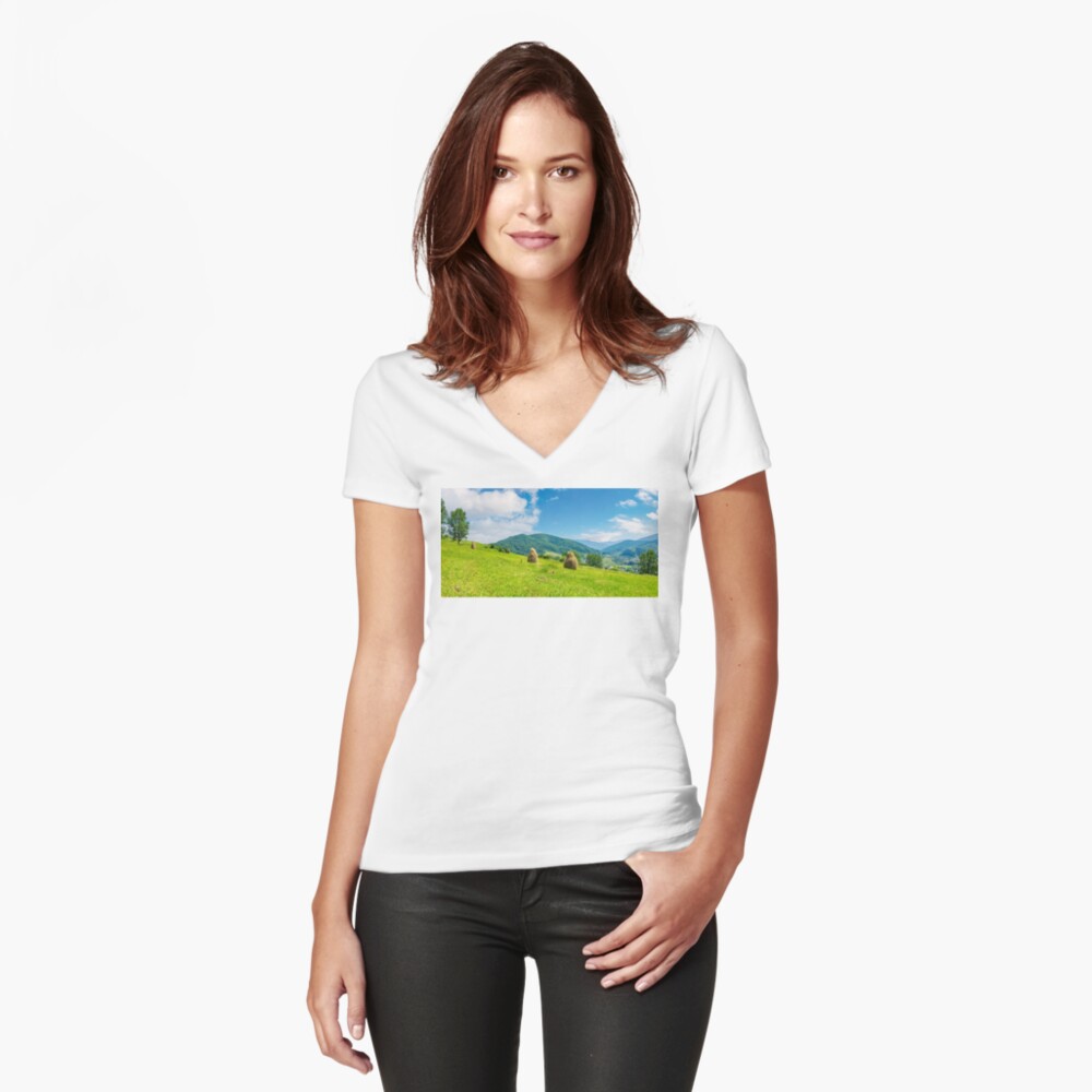 Item preview, Fitted V-Neck T-Shirt designed and sold by mike-pellinni.
