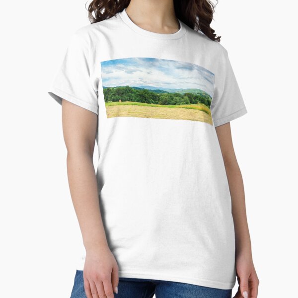 panorama of a countryside in mountain on a cloudy day Classic T-Shirt