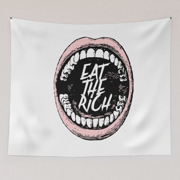 Item preview, Eat the Rich slogan  designed and sold by onegreedyeye.