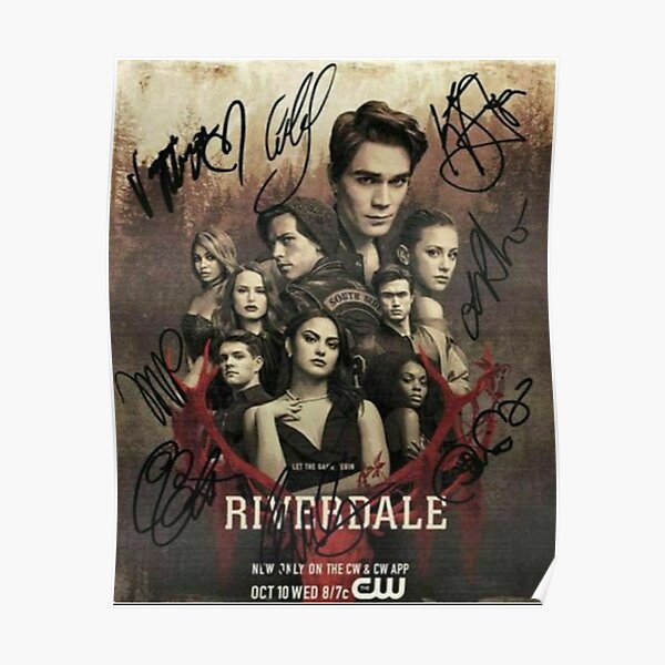 Póster Reimpresión de autógrafos de Riverdale Póster
