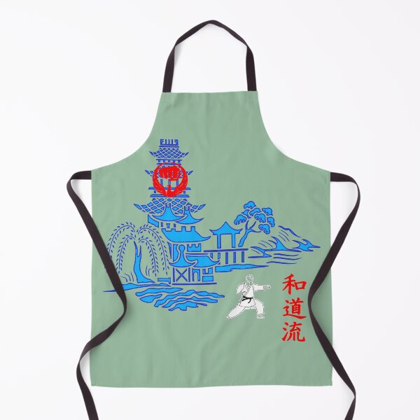 Item preview, Wado Ryu Karate Pagoda Dojo Willow Scene designed and sold by Zanshin-Art.