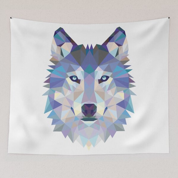Item preview, Polygonal Triangle Savage Canine Wolf Predator designed and sold by ozunu.