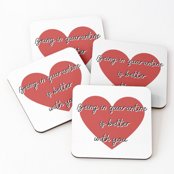 Item preview, Cute Valentine Quotes - Being in quarantine is better with you designed and sold by Tergels.