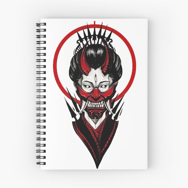 Item preview, Japanese Geisha Samurai Black and Red Illustration designed and sold by OWLvision33.