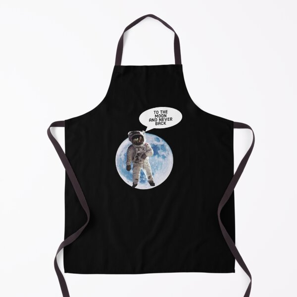 Item preview, To the moon and never back, astronaut in space funny quote. designed and sold by Theleochick.