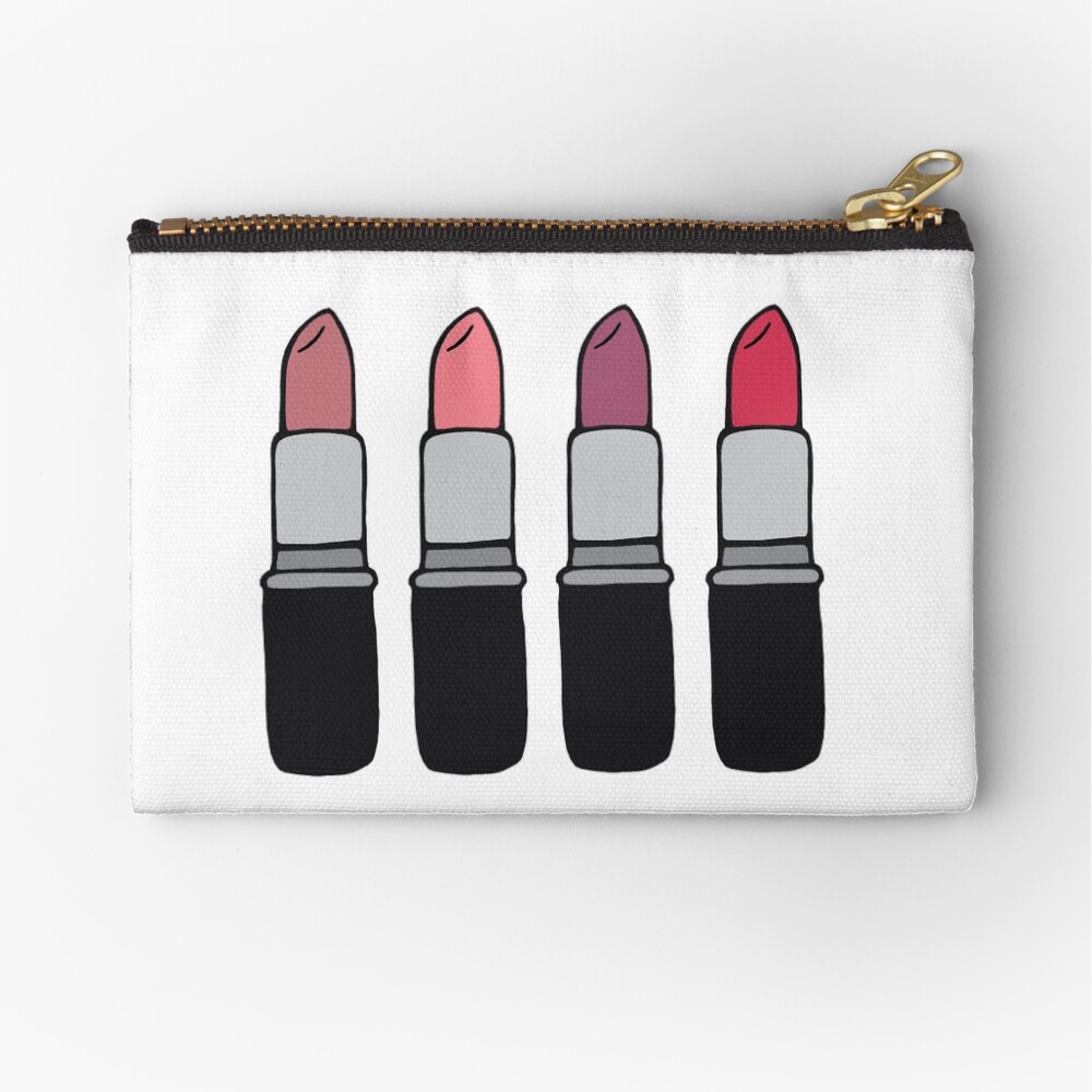 "Lipsticks" Zipper Pouch for Sale by eliannadraws Redbubble