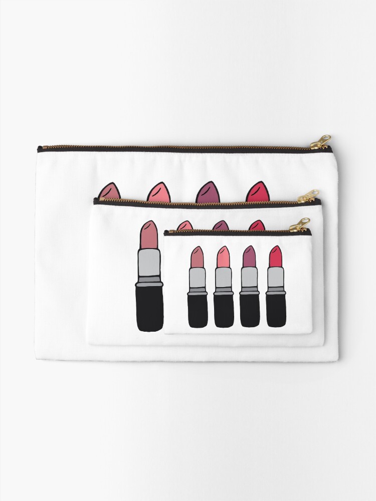 "Lipsticks" Zipper Pouch for Sale by eliannadraws Redbubble