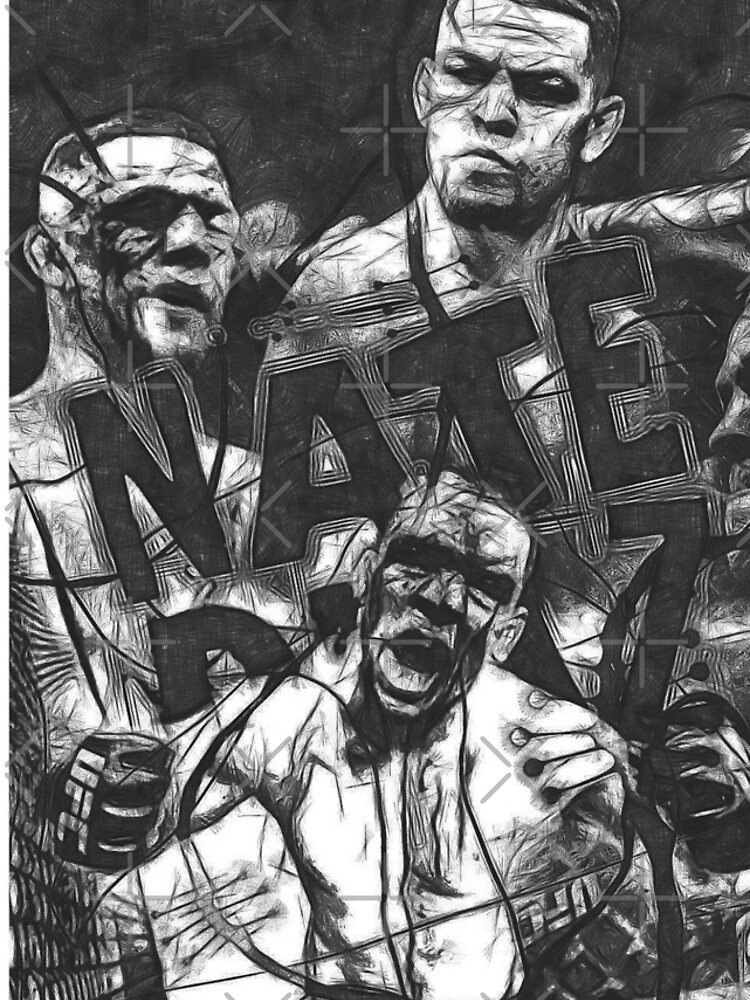 Thumbnail 4 of 4, iPhone Case, Nate Diaz Black and White designed and sold by SavageRootsMMA.