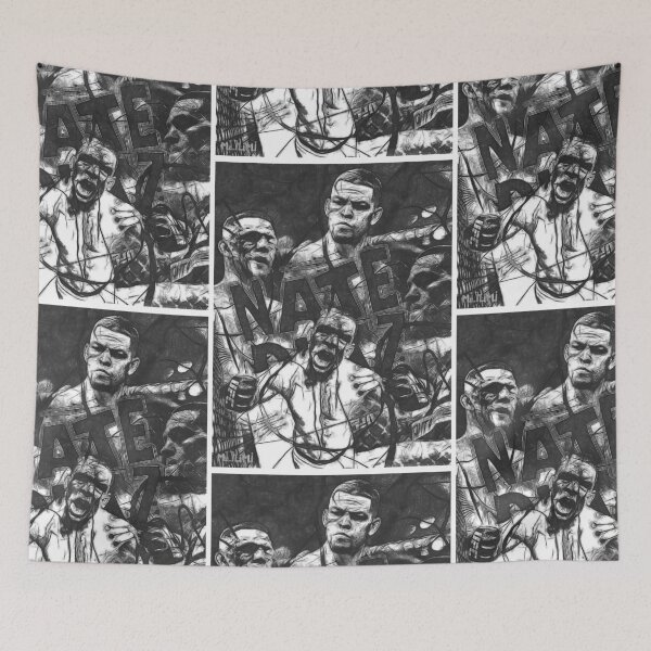Item preview, Nate Diaz Black and White designed and sold by SavageRootsMMA.