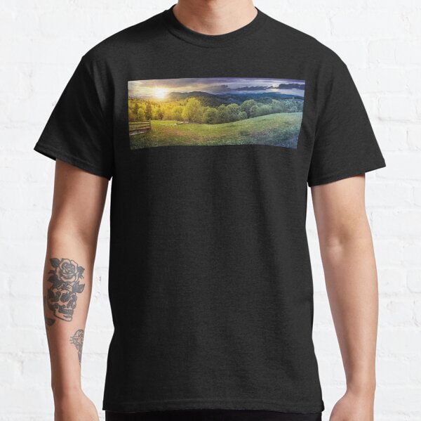 time change above countryside panorama Classic T-Shirt