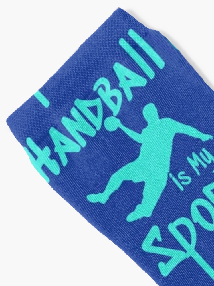 Chaussettes avec l'œuvre « Handball is My Sport le cadeau pour les joueurs  de handball » de l'artiste -JBell