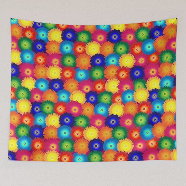 Item preview, amazing bright multicolor floral pattern designed and sold by SankiWorld.