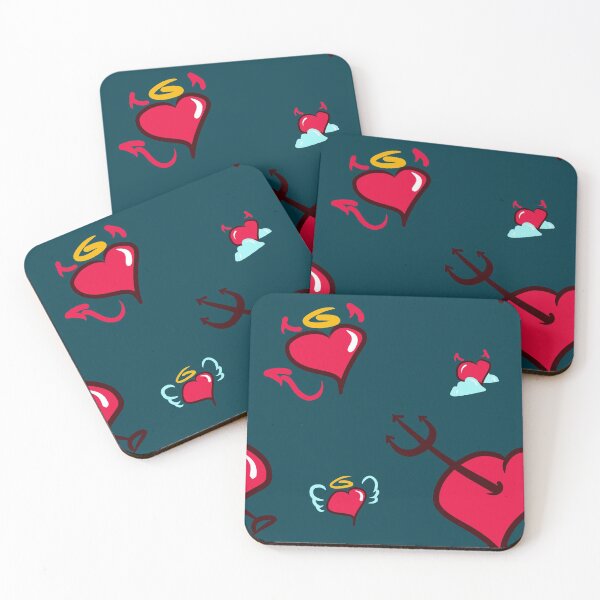 Item preview, Angelicly devilish hearts designed and sold by IDIVAGANTE.