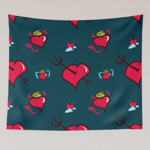 Item preview, Angelicly devilish hearts designed and sold by IDIVAGANTE.