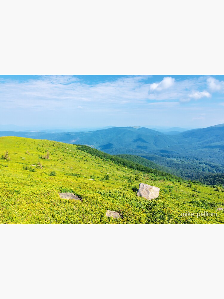 mountain landscape on summer morning by mike-pellinni