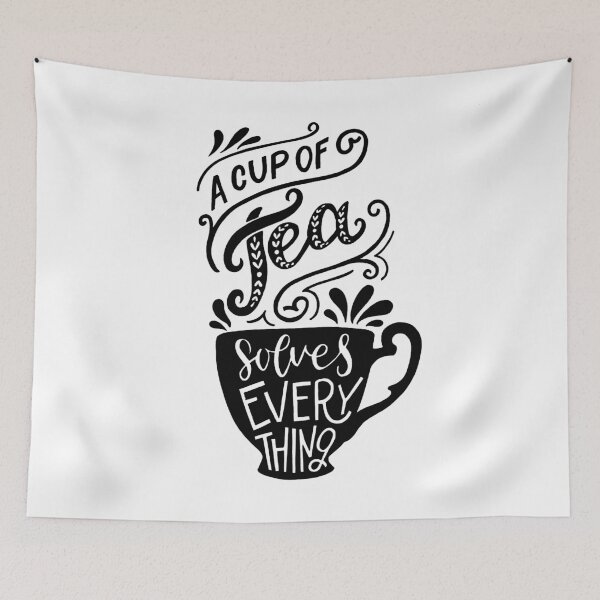 Item preview, A cup of tea solves everything! designed and sold by Creats4.