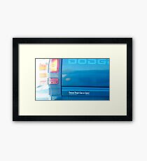 Bumper Sticker Framed Print