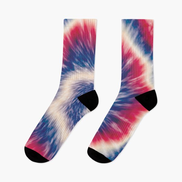 Item preview, Blue, red, and white tie dye  designed and sold by Mandala & More.