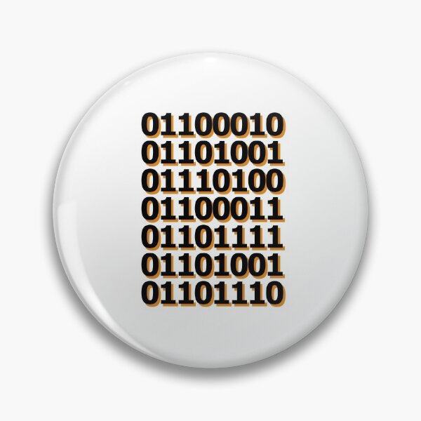 Item preview, "Bitcoin" in Binary Code designed and sold by underscorepound.