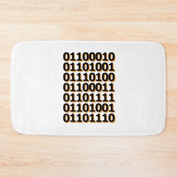 Item preview, "Bitcoin" in Binary Code designed and sold by underscorepound.