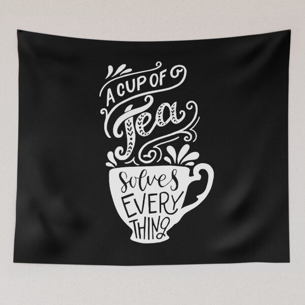 Item preview, A cup of tea solves everything! designed and sold by Creats4.