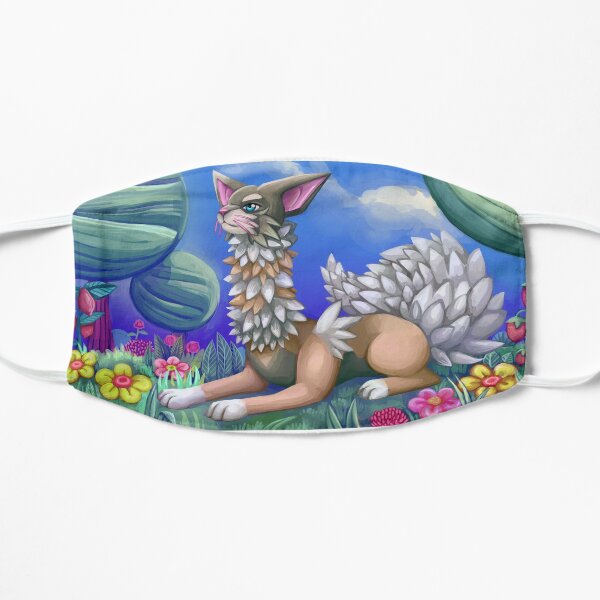 tall cat Flat Mask