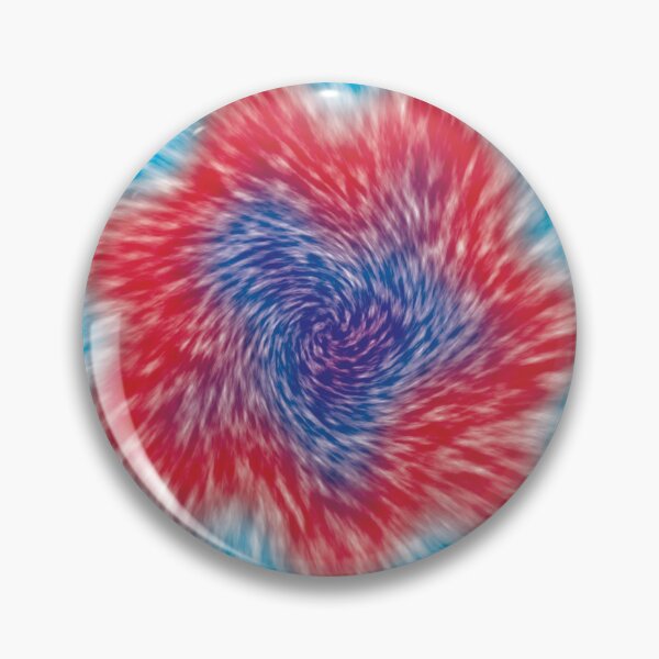 Item preview, Blue, red and white circular tie dye effect designed and sold by Mandala & More.
