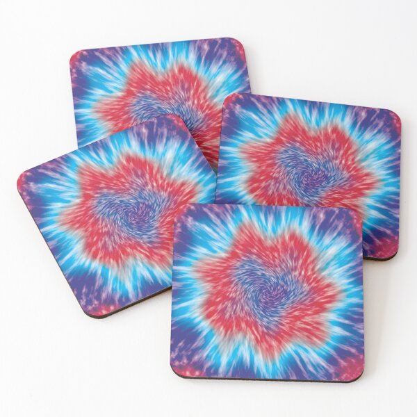 Item preview, Blue, red and white circular tie dye effect designed and sold by Samridhi Verma.