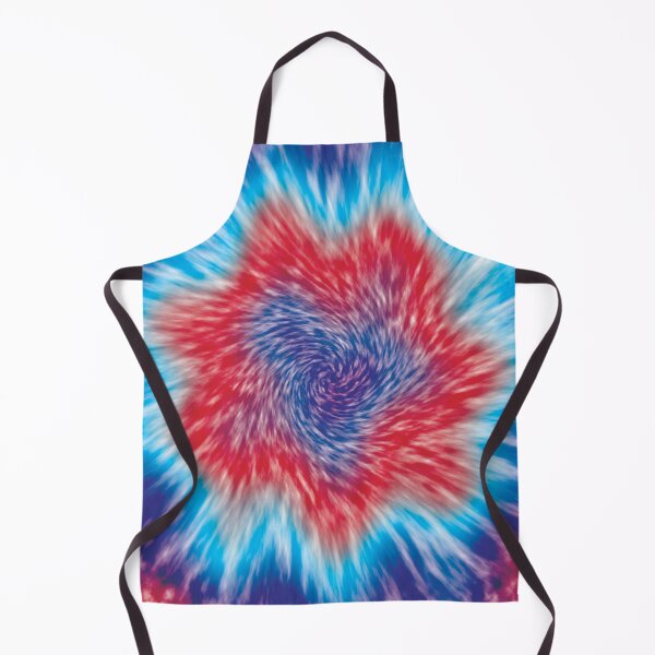 Item preview, Blue, red and white circular tie dye effect designed and sold by Mandala & More.