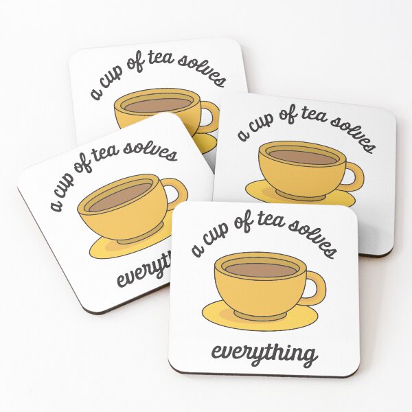 Item preview, A cup of tea solves everything! designed and sold by Creats4.