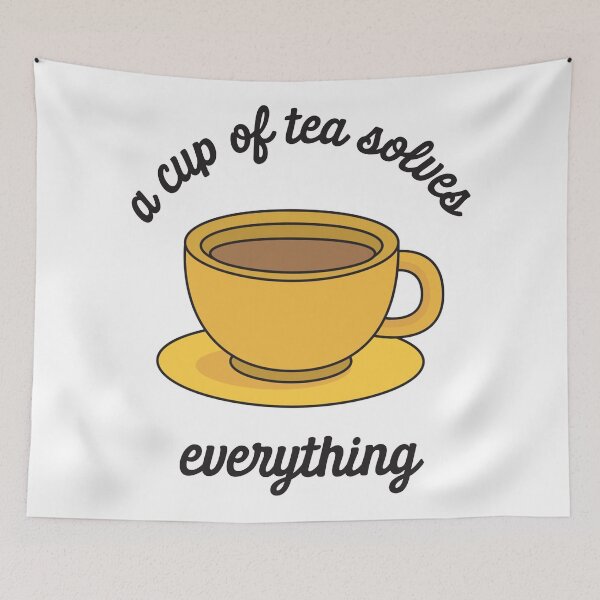 Item preview, A cup of tea solves everything! designed and sold by Creats4.
