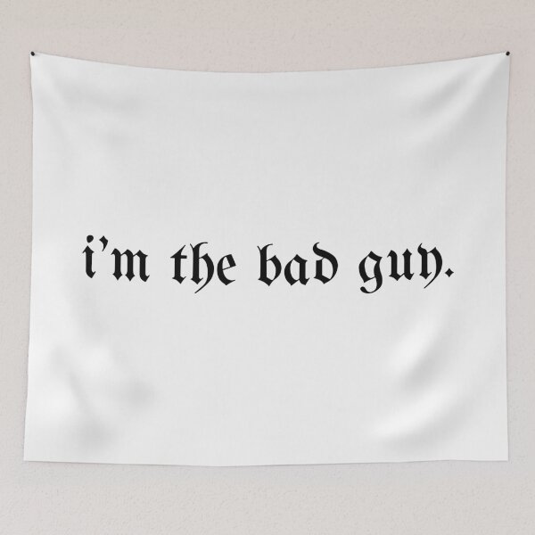 Item preview, i'm the bad guy by billie eilish (black text) designed and sold by fazeelat.